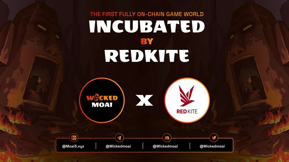 🔥LET'S MEET OUR INCUBATOR🔥 🚀We are honored to announce that the Wicked Moai is incubated by @redkitepad - the top-tier launchpad in the #Web3 landscape😍 👉More details: medium.com/polkafoundry/r… 👉Join us: Tele: t.me/wickedmoai Discord: discord.com/invite/wickedm…