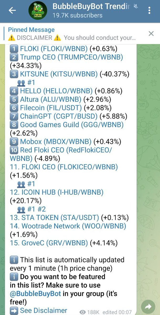IcoinHub's tweet photo. 🔥 $IHUB TOP BSC TRENDING TOKENS 🟢 Powered by @BubbleBuyBot

$IHUB TOP #12 ON TRENDING 🚀🚀🚀

Top Trending Tokens on @BubbleBuyBot

Check This Announced on official channel Telegram :

https://t.co/RNrZuwYrIh

Let's go to the next marketing 🎉🎉🎉

#TopTrendingBSConBubbleBuyBot https://t.co/0faNQjutOB