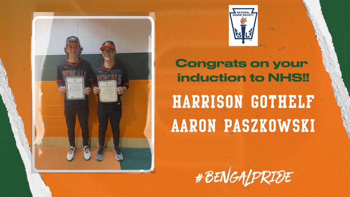 pehsbaseball's tweet photo. Congrats on this tremendous academic achievement! #BengalPride https://t.co/tXmUCyUMe5