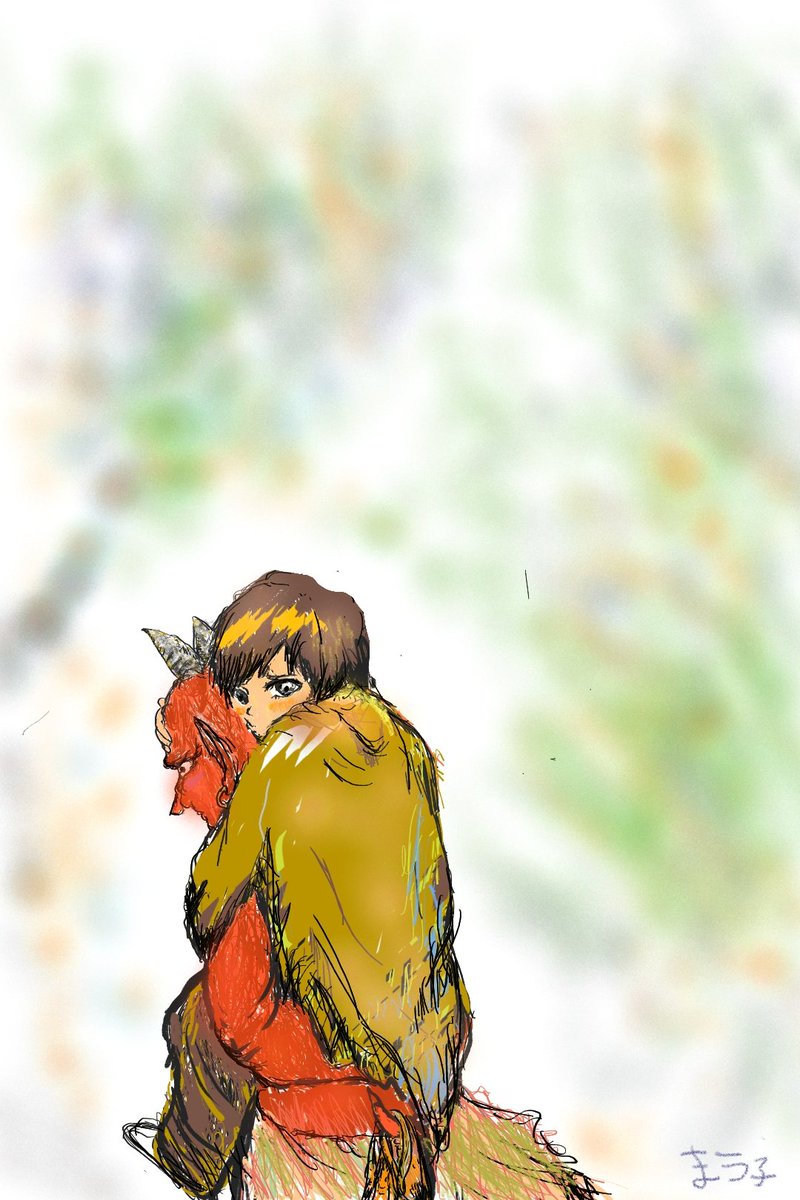 #Galaxynote20
#イラスト
#鬼
疲れたら、誰かに頼る。意外と助けてくれるかもしれないし、くれないかもしれない。