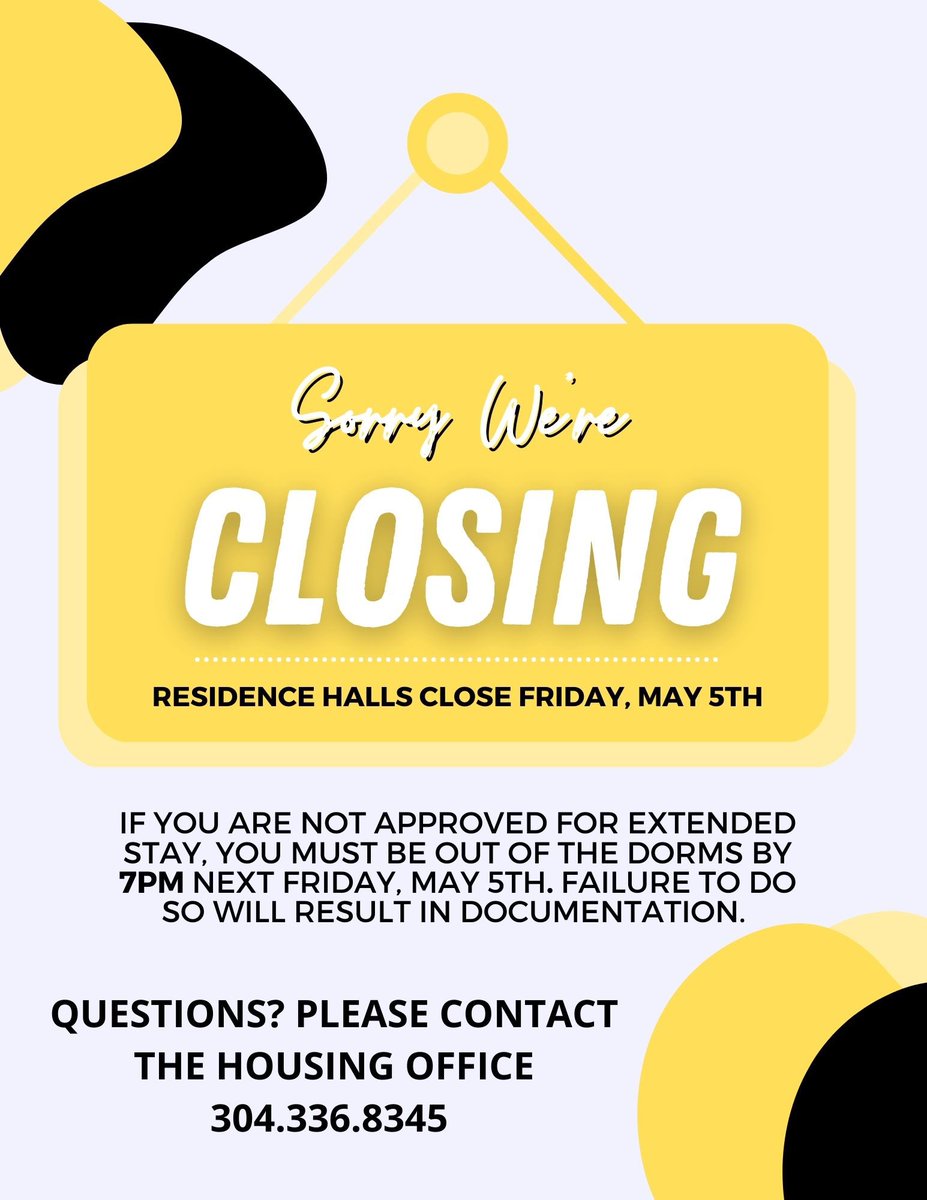 WLActivities's tweet photo. Do you live on campus? Check out all the info on Move Out, extended stay, and summer housing options! 🏠🧳📚 https://t.co/v8jhAeBOyx
