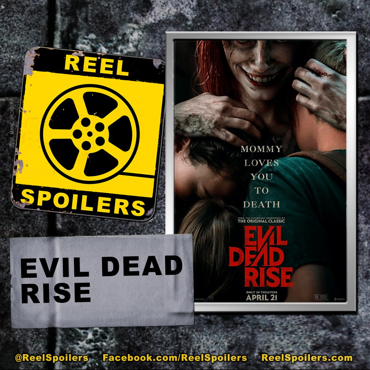 This week on @ReelSpoilers, horror aficionado and country music superstar @MattFBasler returns to discuss #EvilDeadRise Have you seen it? Where does it rank for you on the list of #EvilDead films? #FilmTwitter LISTEN: bit.ly/EvilDeadPod