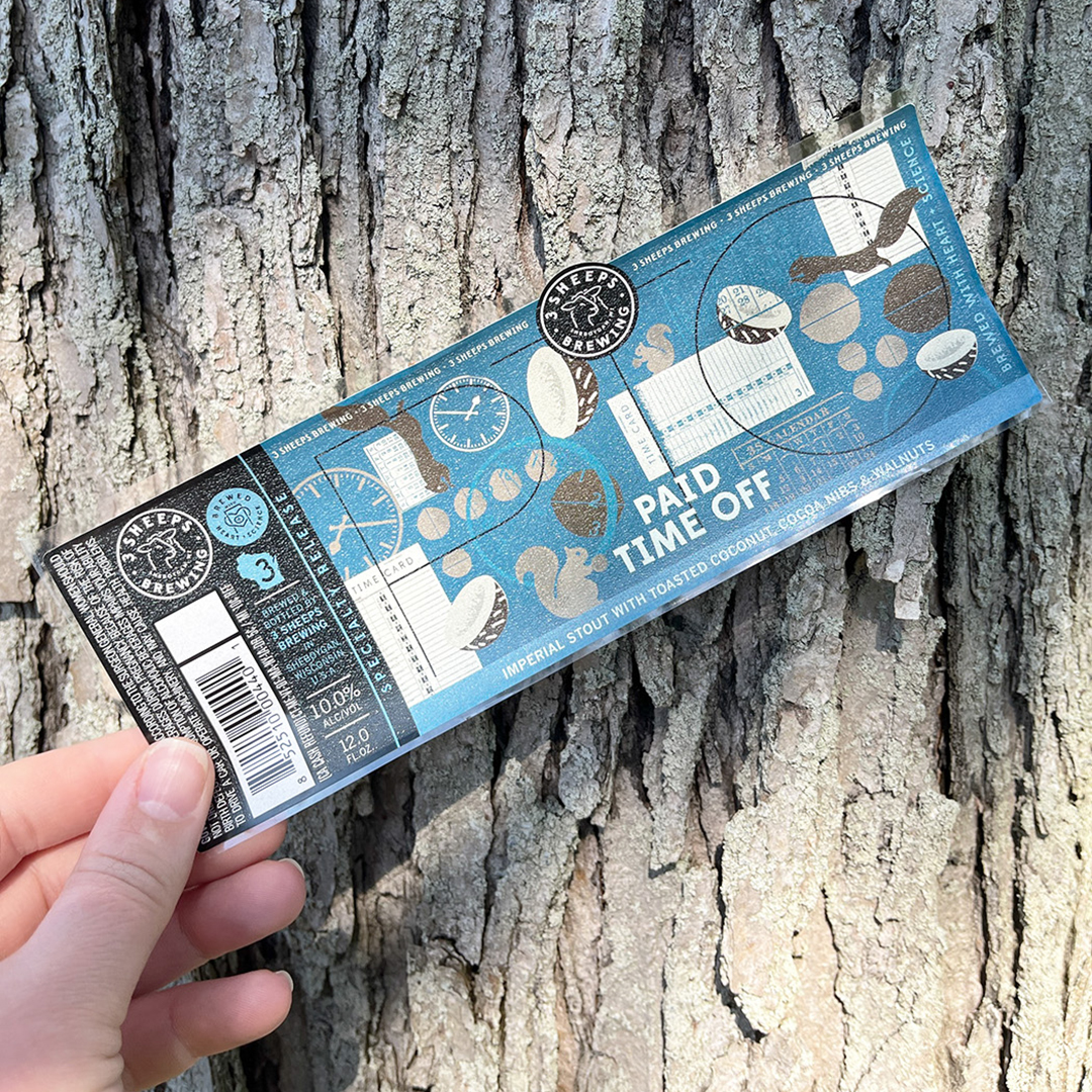 FlexoGraphics's tweet image. Who doesn't love some paid time off and a good beer?! With these unique textured labels by 3 Sheeps Brewing, you can have both!

#inovarinspirations #flexographics #beerlabels #inovarpackaginggroup #3sheepsbrewing #milwaukee #labels #labeldesign #beer #pto #timeoff #stout