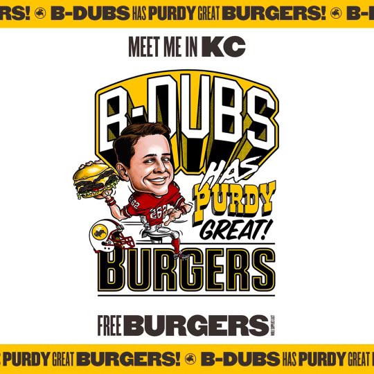 Don’t sleep on @bwwings burgers. Meet me in downtown Kansas City Friday 4/28, 2-4PM where I’ll be handing out BDubs’ burgers from their food truck. 519 E 18th Street, Kansas City next to Made in KC.