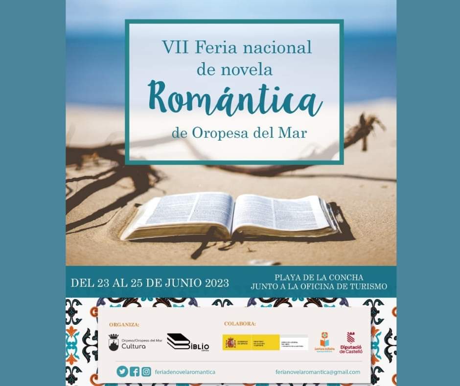 🌹📚Queremos aprovechar la resaca del día del libro para anunciar las fechas de la VII FERIA NACIONAL DE NOVELA ROMÁNTICA de OROPESA.
 
☀️ Os esperamos en la playa de la Concha del 23 al 25 de JUNIO

✨Seguiremos informando...

#románticaOropesa