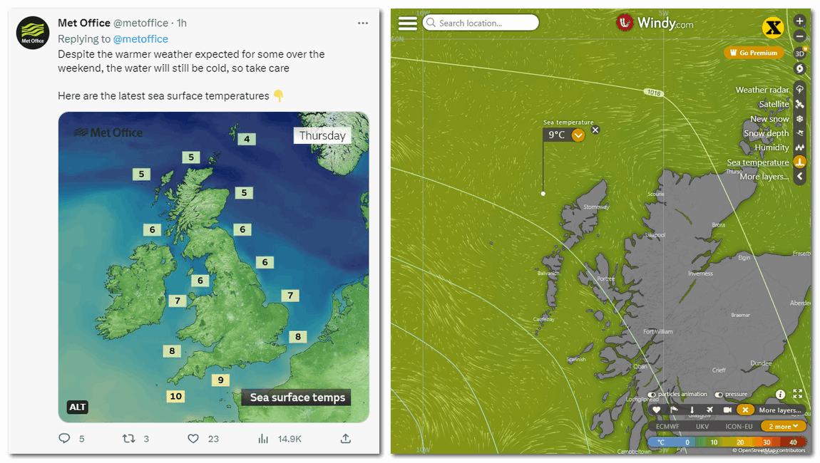 williemossop's tweet photo. @metoffice But not very accurate with these SST's thoughπ₯΄
@metoffice
#WhenAccuracyMatters
#ukweather https://t.co/4VRpSLYZz3