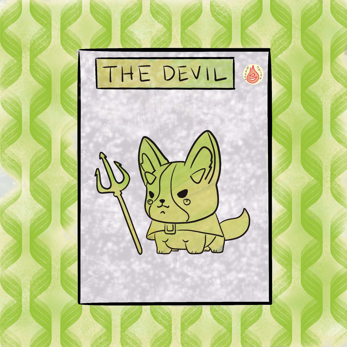 #Tarot #thedevil #devil #dog #kawaii #KawaiiGaming #Neko #AnimalCrossing #boardgame #2dart #2D #2DgameArt
