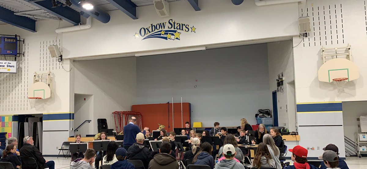 MmeDoucette's tweet photo. The grade 8 band at @OxbowPS did a fantastic job today with their first ever performance! A big thank you to @kiwanislondon for accommodating the location change! Our students loved learning from our adjudicator Don Clark afterwards! 🎵#tvdsbarts https://t.co/BwEmlUZufv