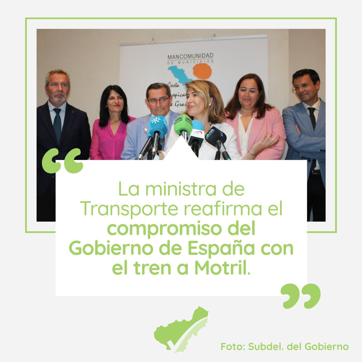 La ministra de transporte reafirma el compromiso del Gobierno de España con el tren a Motril. 

elindependientedegranada.es/politica/minis…