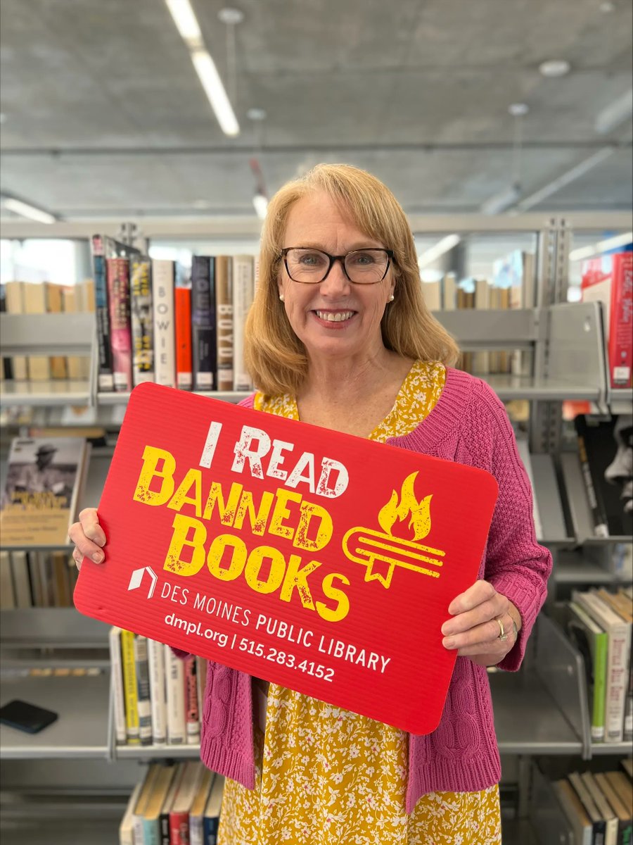 'Knowledge is not something to be feared or controlled. It is something to be celebrated and defended as an essential right to our freedom of expression. Advocate on our behalf by using your library'—Sue Woody, Director of the Des Moines Public Library. #TakeActionforLibrariesDay