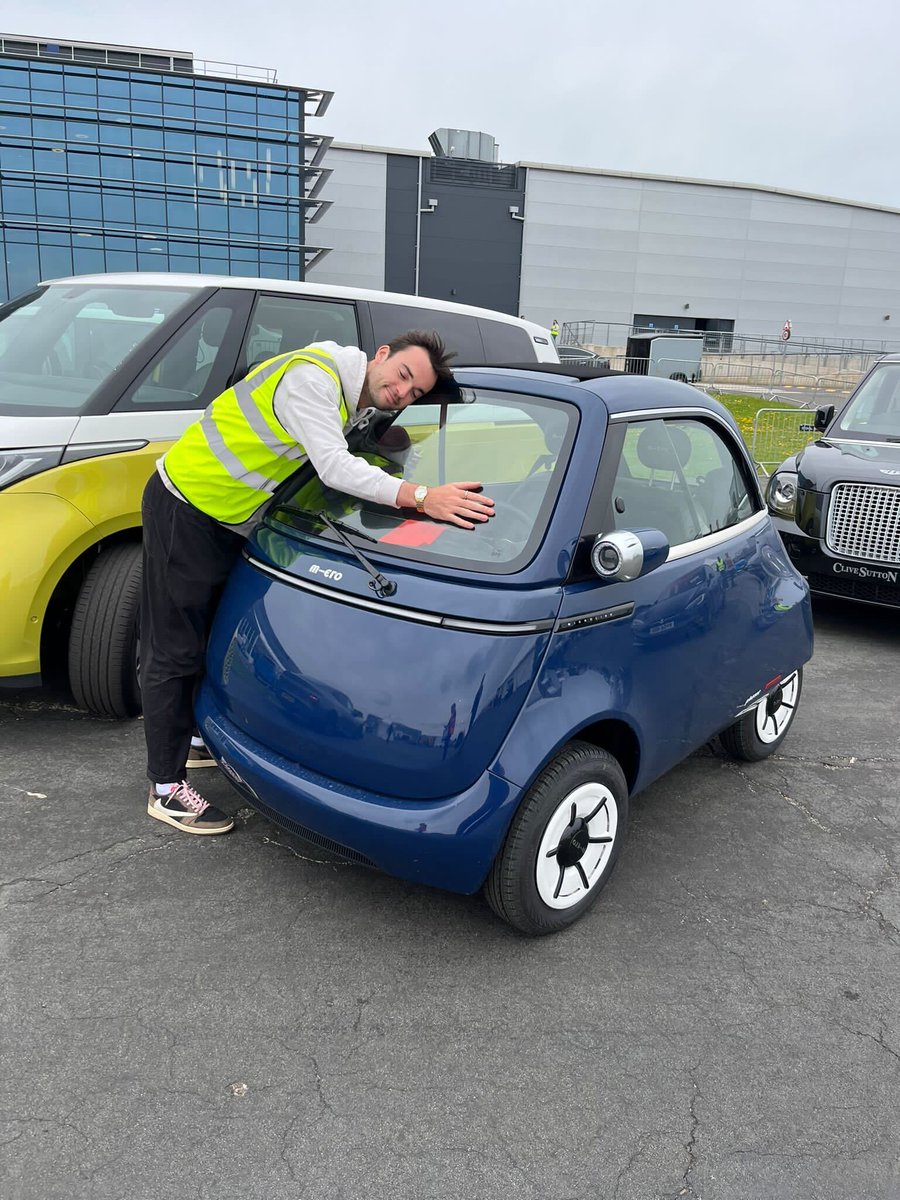 Tall meets small... Who wants to see Jack try and fit in this Microlino?