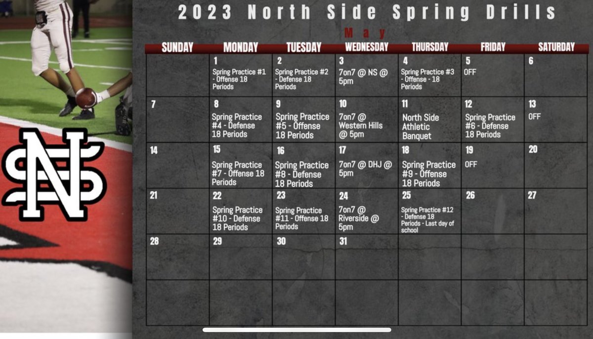 NSSteerFootball's tweet image. Spring Drills right around the corner‼️ #SteersUp🤘🏽