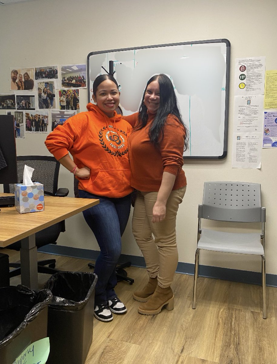 CIOBCitywide's tweet image. Blanca and Stephanie are slaying the office fashion game today with their perfectly coordinated color schemes! 🔥😍 #workstyle #colormatching #powerduo #teamgoals #officefashion #earthtones