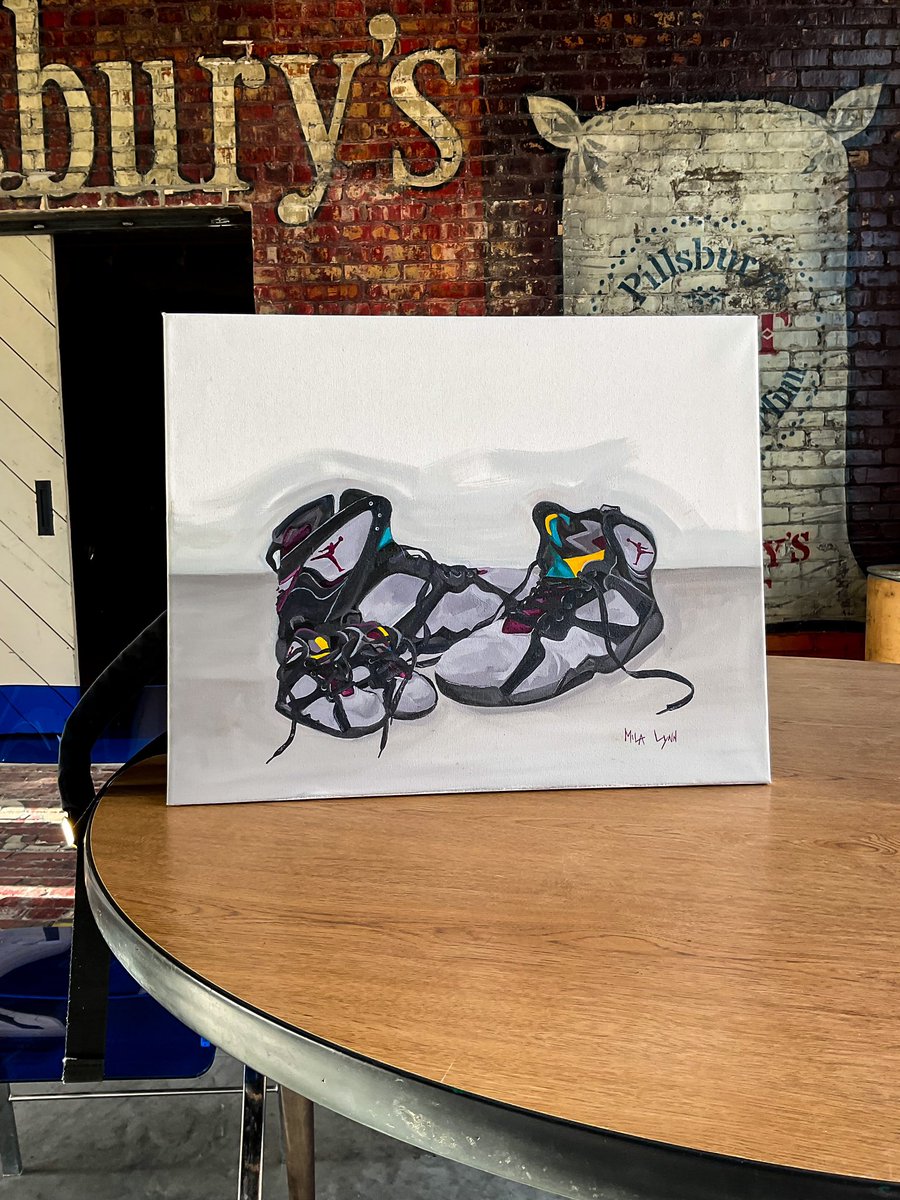 MindOfMila's tweet photo. “Just The Two Of Us”
Oil on Canvas
20in x 16in
Jordan 7s Retro Bordeaux
#nike #stilllife #oilpainting #art #retro7s https://t.co/I1mBSNHCrE