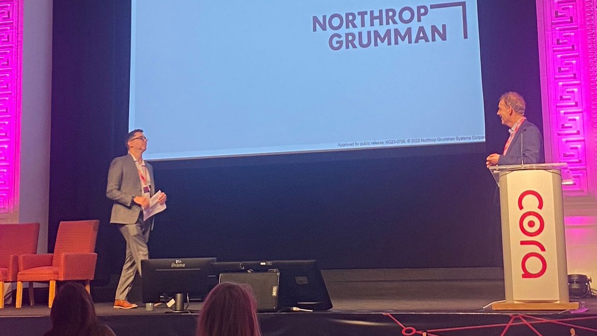 CBBeirne's tweet photo. Ryan from Northrop spoke about the  benefits of centralising project data and the importance of "People, process and application" when it comes #DigitalTransformation #CoraConnect https://t.co/wGt6AaVIp3