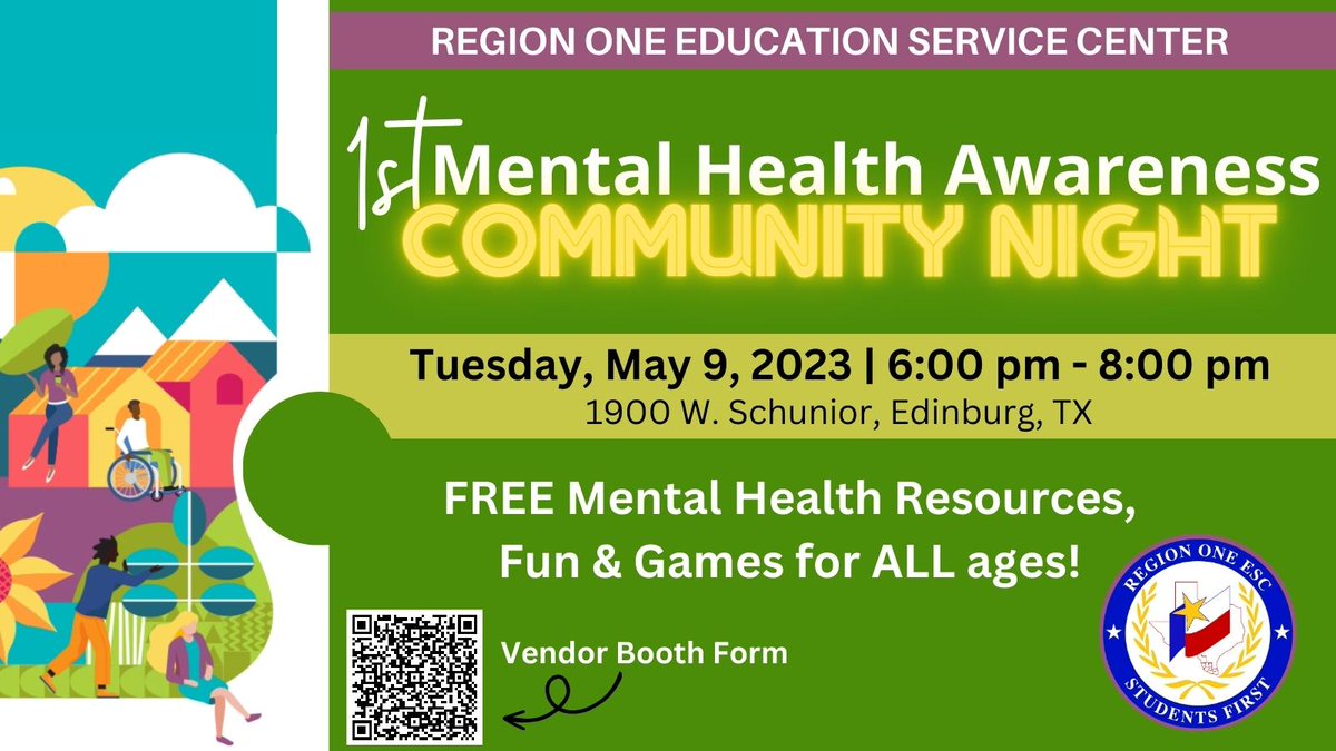 RegionOneESC's tweet image. The proclamation, part of a national effort by @MentalHealthAm, encourages sharing preventive measures to promote mental wellness.

On May 9, we invite the entire community to our 1st Mental Health Awareness Community Night from 6-8pm (1900 W. Schunior).

#956rgv #rgvevents