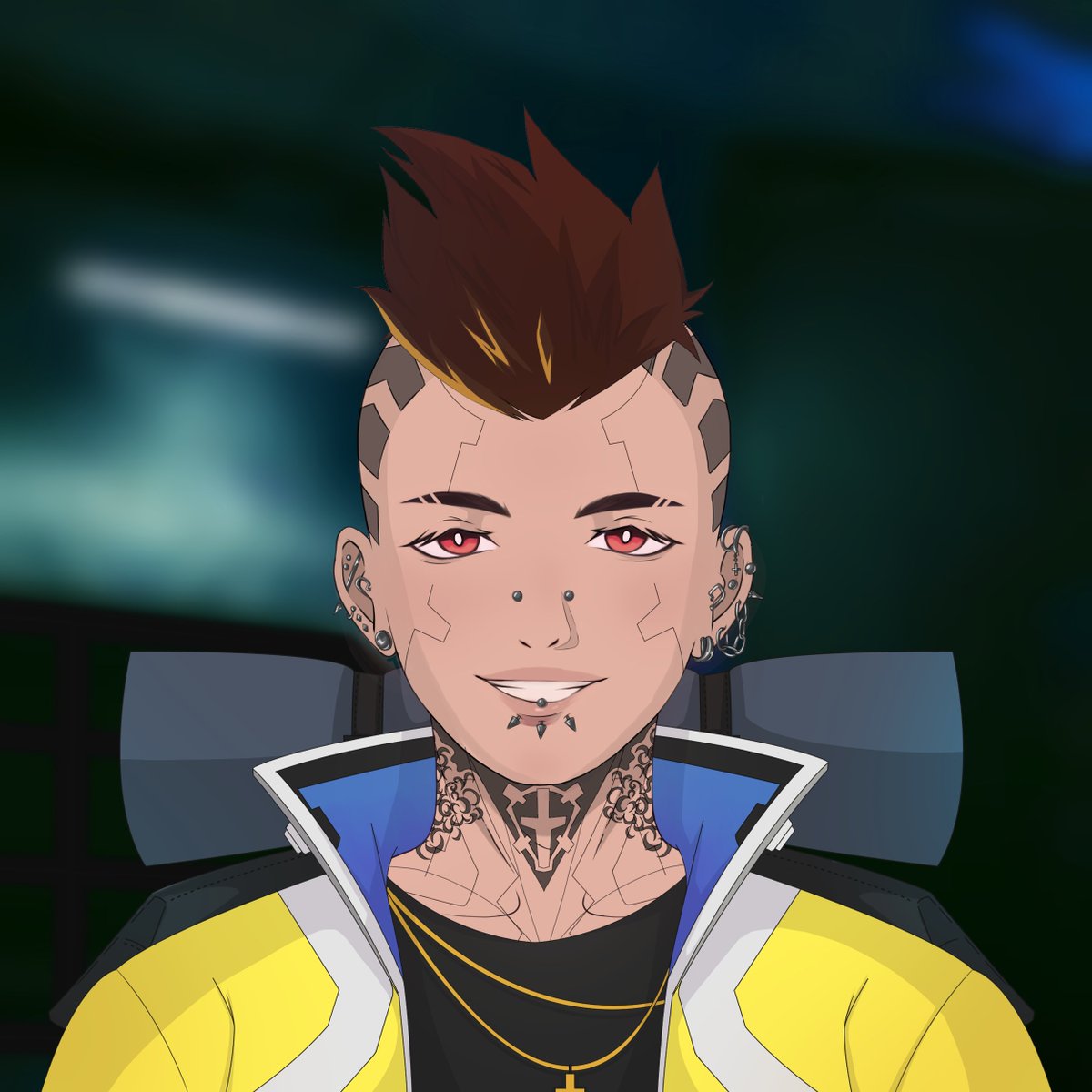 EdgeDegens's tweet photo. Does this face from #Cyberpunk2077 seems familiar to you? 🤔 https://t.co/gxSMzHl09K
