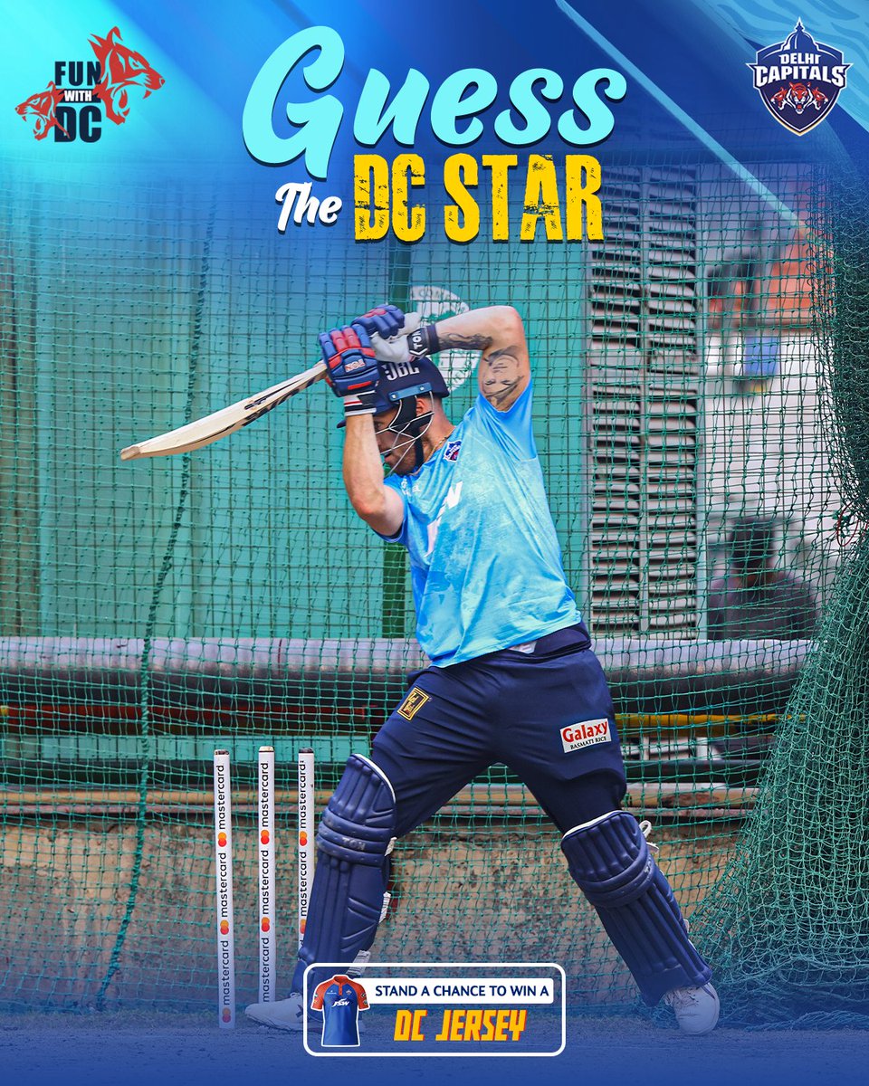 The one who hits them clean 🔥 Guess this DC star and stand a chance to win our official jersey 👕 #YehHaiNayiDilli #IPL2023 #FunWithDC