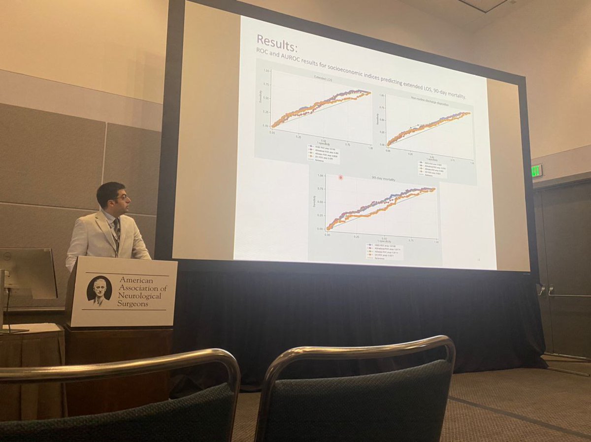 Johns Hopkins Neuro-Oncology Surgical Outcomes Lab (@neurooncsurgery) on Twitter photo Thank you <a href="/FoadKazemi1/">Foad Kazemi</a> for presenting Monday's presentation at #AANS2023 entitled:
"Impact of Neighborhood Disadvantage Upon Post-Operative Outcomes in #Glioblastoma"
You are a true asset to <a href="/NeuroOncSurgery/">Johns Hopkins Neuro-Oncology Surgical Outcomes Lab</a> and the <a href="/HopkinsNsurg/">Johns Hopkins Neurosurgery</a> team!
#Neurosurgery #Socioeconomic #Advocacy Thank you <a href="/FoadKazemi1/">Foad Kazemi</a> for presenting Monday's presentation at #AANS2023 entitled:
"Impact of Neighborhood Disadvantage Upon Post-Operative Outcomes in #Glioblastoma"
You are a true asset to <a href="/NeuroOncSurgery/">Johns Hopkins Neuro-Oncology Surgical Outcomes Lab</a> and the <a href="/HopkinsNsurg/">Johns Hopkins Neurosurgery</a> team!
#Neurosurgery #Socioeconomic #Advocacy