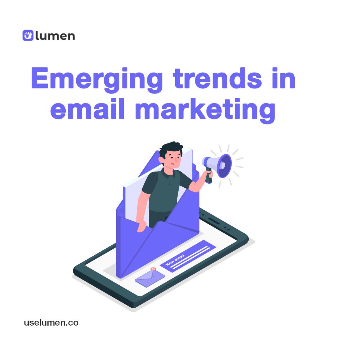 uselumen's tweet photo. How do you stay on top of email marketing trends?
We got a few tips to spare, check it out!
#Emailmarketing #marketingtips #marketing #customermessaging #Customerretention #AI #gamification #automation #segmentation #personalization https://t.co/k8z42Dz2Xq