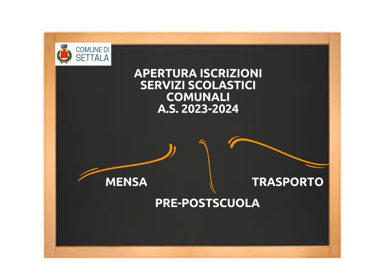 Apertura iscrizioni servizi scolastici comunali A.S. 2023-2024 - comune.settala.mi.it/2023/04/apertu…
