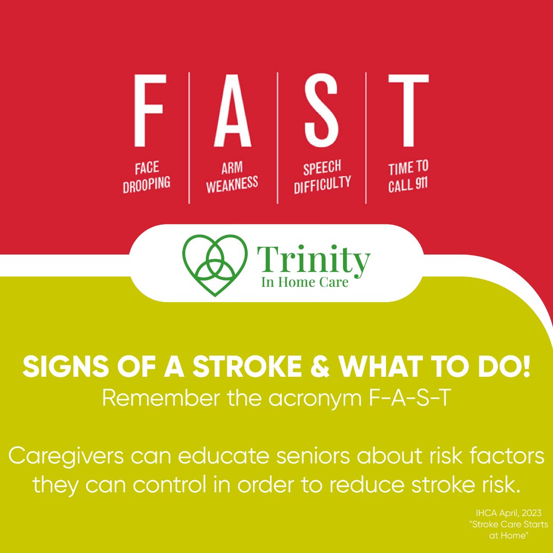 QueenCityHC's tweet photo. Do you know the FAST acronym when it comes to stroke care? If you see these signs it is important to move as fast as possible when getting medical assistance. The quicker you can get the person to a medical professional the better. #TrinityIHC #StrokeCare https://t.co/q7200Atu6r