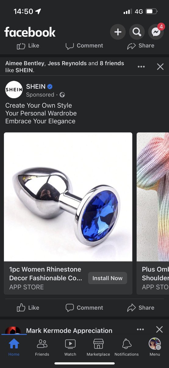 BrainyNewSexySH's tweet photo. Iโm getting some explicit adverts on my Facebook! ๐๐๐๐ #Shein #Facebook #FacebookAdverts https://t.co/gVzqVNWdvh