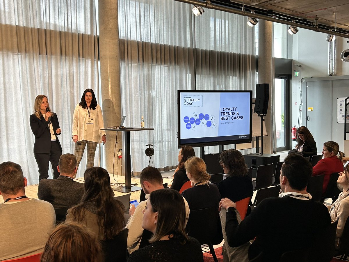 Up next: Carina Schneider &amp; Ingeborg Bernlocher von DEFACTO zeigen in ihrem Vortrag sechs Customer Loyalty Trends mit je zwei Usecases #LD23