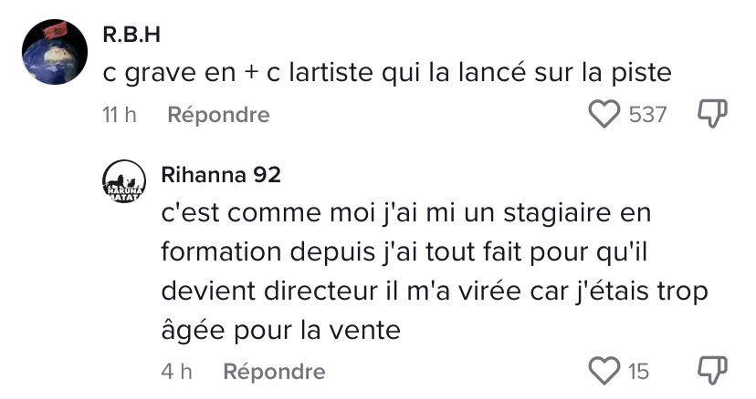 saraa__133's tweet photo. Sous une vidéo tiktok où ca parlait de l’histoire de Lartiste et Marwa Loud y’a quelqu’un qui à répondu ca…. 
#lartiste #MarwaLoud https://t.co/aYwLKXDqzc