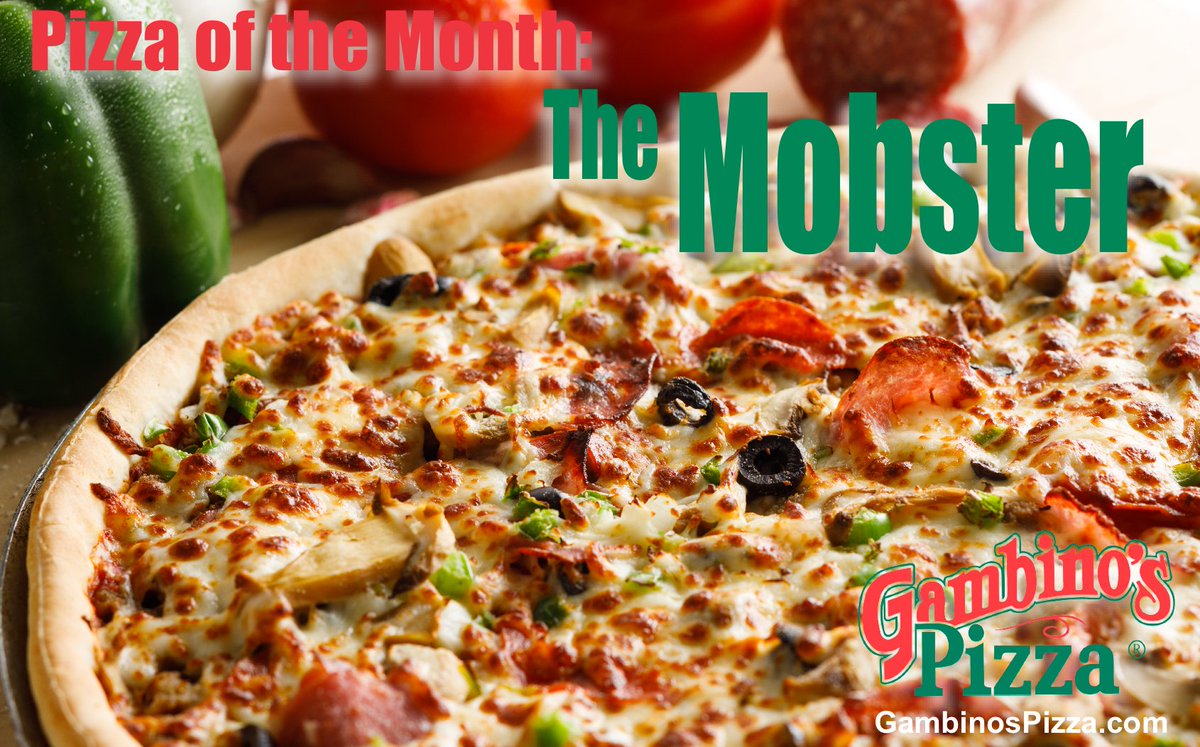 Nothing says Gambino's Pizza more than The Mobster! Loaded with a variety of meats &amp; veggies and topped with extra cheese, it's the best of everything!

Come see for yourself why it was voted the best pizza on the. Gambino's menu!