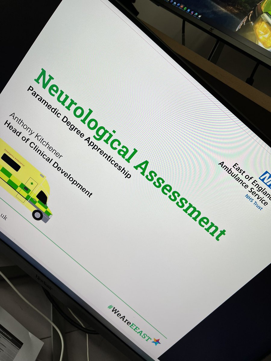 antkitchener's tweet image. In the midst of hectic week, great to spend a couple of hours talking to our @EEAST_Education @uocparamedics Paramedic Degree Apprentice programme about a few things 🧠 . #FutureParamedics #ClinicalDevelopment #WeAreEEAST