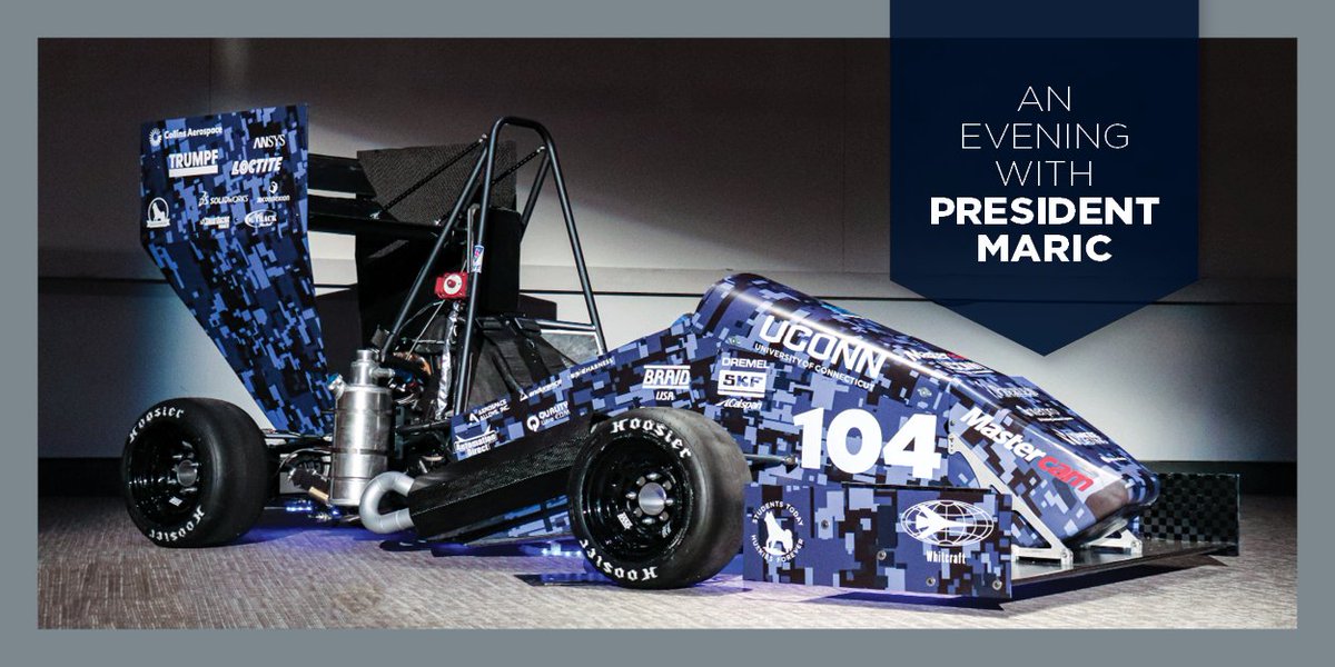 Meet members from <a href="/UConn/">UConn</a>'s official racing team, Formula SAE, as well as their 2023 formula-style car during an evening with UConn President Radenka Maric on May 11 at NYC’s exclusive Classic Car Club. RSVP by May 1 at bit.ly/3zNn6kO!