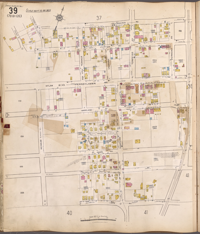 mapfriend's tweet photo. Staten Island, V. 1, Plate No. 39 [Map bounded by Virginia Ave., Hope Ave., Reynolds] https://t.co/CTeDVHISfy https://t.co/9qaWU5juYC