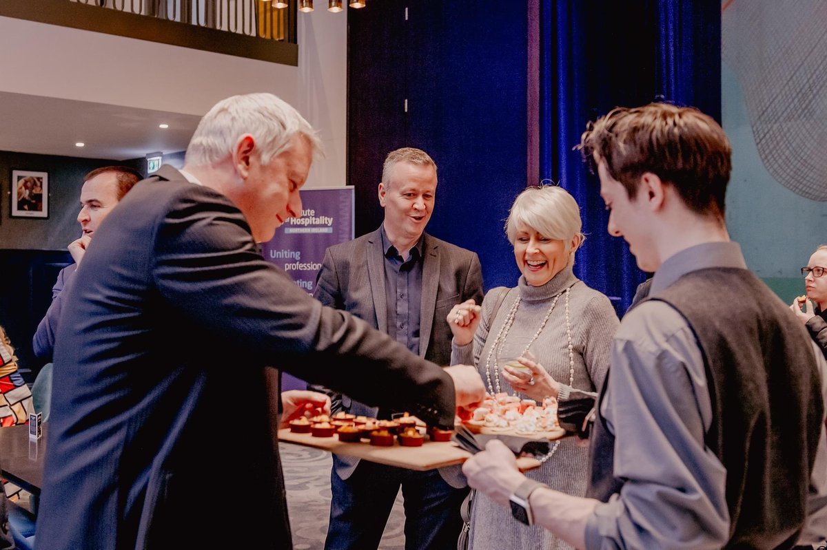 Hugely successful and enjoyable IOHNI Awards 2023 on Tuesday evening <a href="/gohbelfast/">Grand Opera House, Belfast</a>! Thanks to <a href="/JawboxGin/">Jawbox Gin</a> for the sponsored drinks reception.  It was great to welcome sponsors and industry to the launch. 
IOHNIawards.Co.uk is now live to nominate #IOHNI23