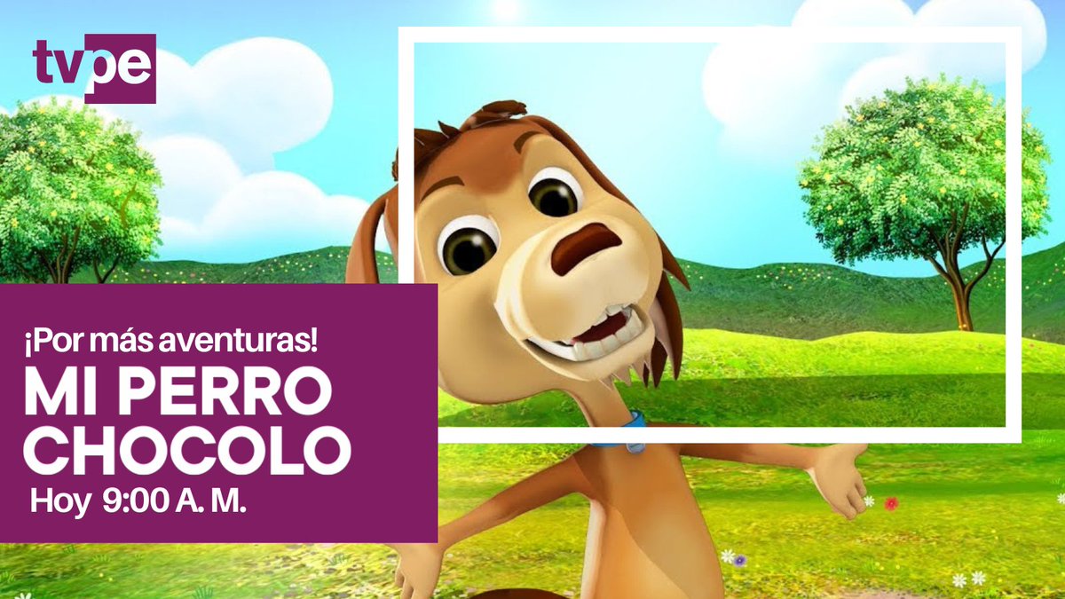 tvperupe's tweet photo. El #PerroChocolo está listo para la diversión! ✨
Sigue las aventuras del perrito más alegre de la televisión junto a sus inseparables amigos.
#LaSeñalQueNosUne https://t.co/U2OF671WA5