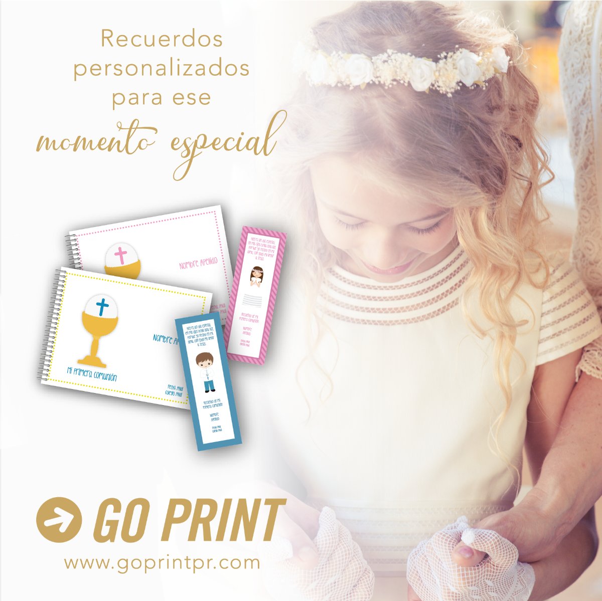 Recuerdos Personalizados 💕
Ordena Online: goprintpr.com/primera-comuni…