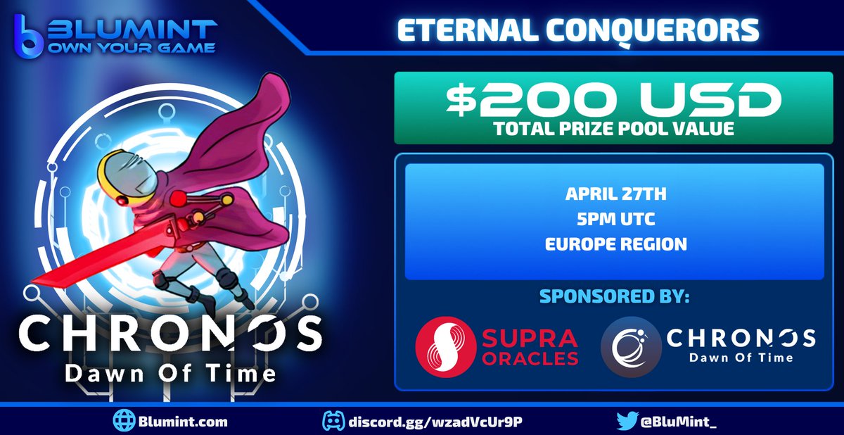 We are gearing up for an action packed @Chronos_io tournament this afternoon! 💰$200 Total Prize Pool!💰 #gamers make sure you sign up at blumint.com! #gamingcommunity