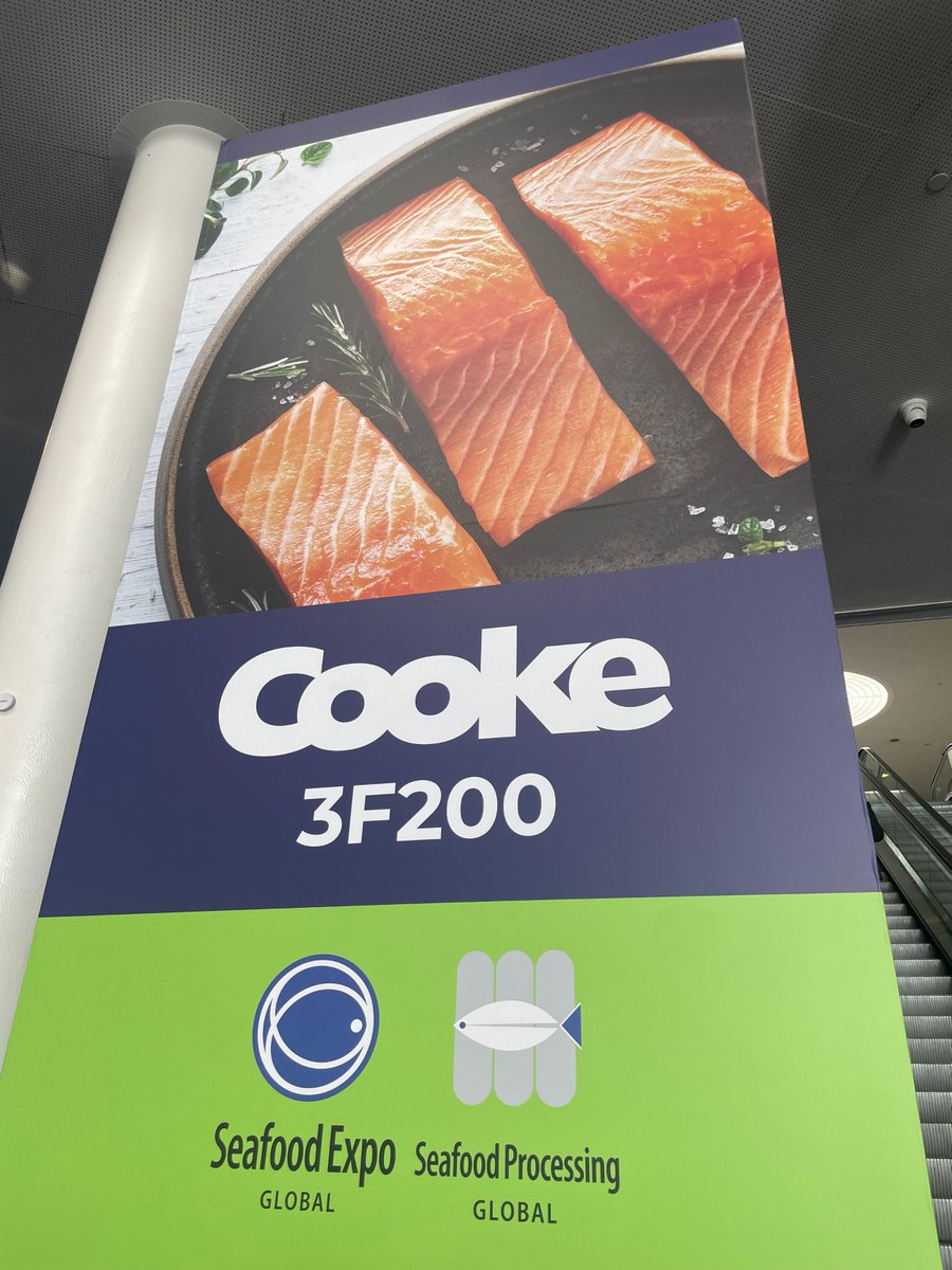 cookeseafood's tweet photo. Thank you! Gracias! Merci! Team Cooke appreciates your business @SeafoodExpo_GL in Barcelona, Spain!

A world of #seafood at your fingertips https://t.co/rChliJtFeX

#SEG2023 #seafoodexpoglobal #SEG23 https://t.co/7JQ11q0L9f