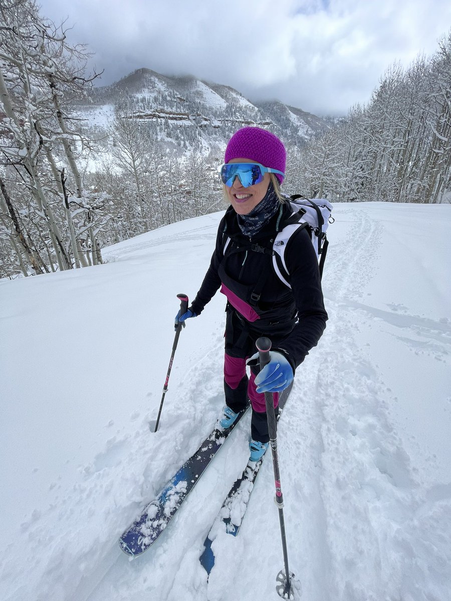 skignome's tweet photo. Feels like the Pacific Southwest!! #pacificsouthwest lots of new snow overnight and it is great base building stuff! @ColoradoSkiUSA @Colorado @Telluride @VisitTelluride #telluride #skiing #powder #fun #aprilstorm https://t.co/UG86nu2JdN