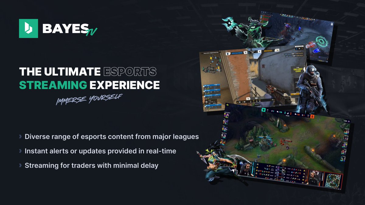 Bayes Esports (@bayesesports) on Twitter photo 🔥Are you ready to take your #esports #betting to the next level? Meet our new <a href="/BayesEsports/">Bayes Esports</a> Live Audiovisual feed - the fastest and most reliable #live-streaming solution designed explicitly for esports betting! Upgrade your esports betting offering today with the Bayes TV! 🔥Are you ready to take your #esports #betting to the next level? Meet our new <a href="/BayesEsports/">Bayes Esports</a> Live Audiovisual feed - the fastest and most reliable #live-streaming solution designed explicitly for esports betting! Upgrade your esports betting offering today with the Bayes TV!