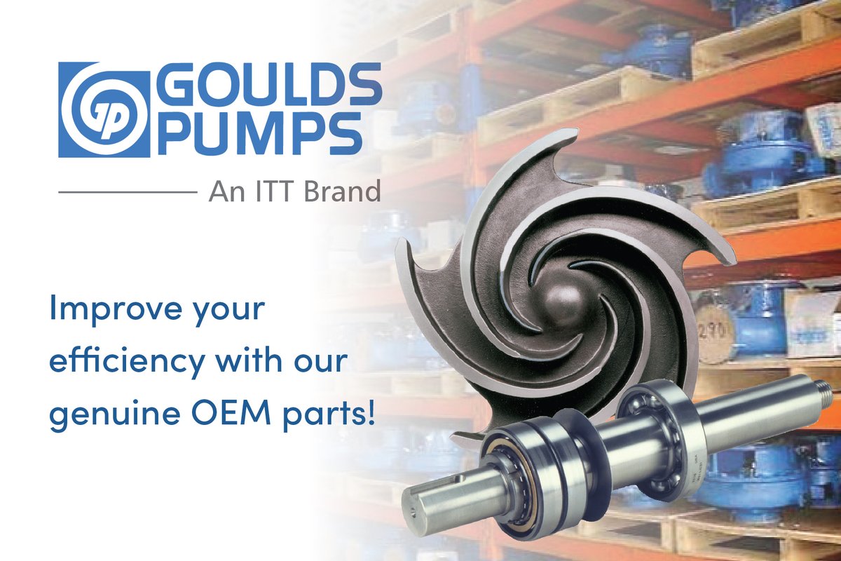Improve your efficiency with our genuine #OEM parts! Our parts are manufactured to the strictest tolerances for Goulds or A-C #pumps. Learn more: bit.ly/3JRqxLZ