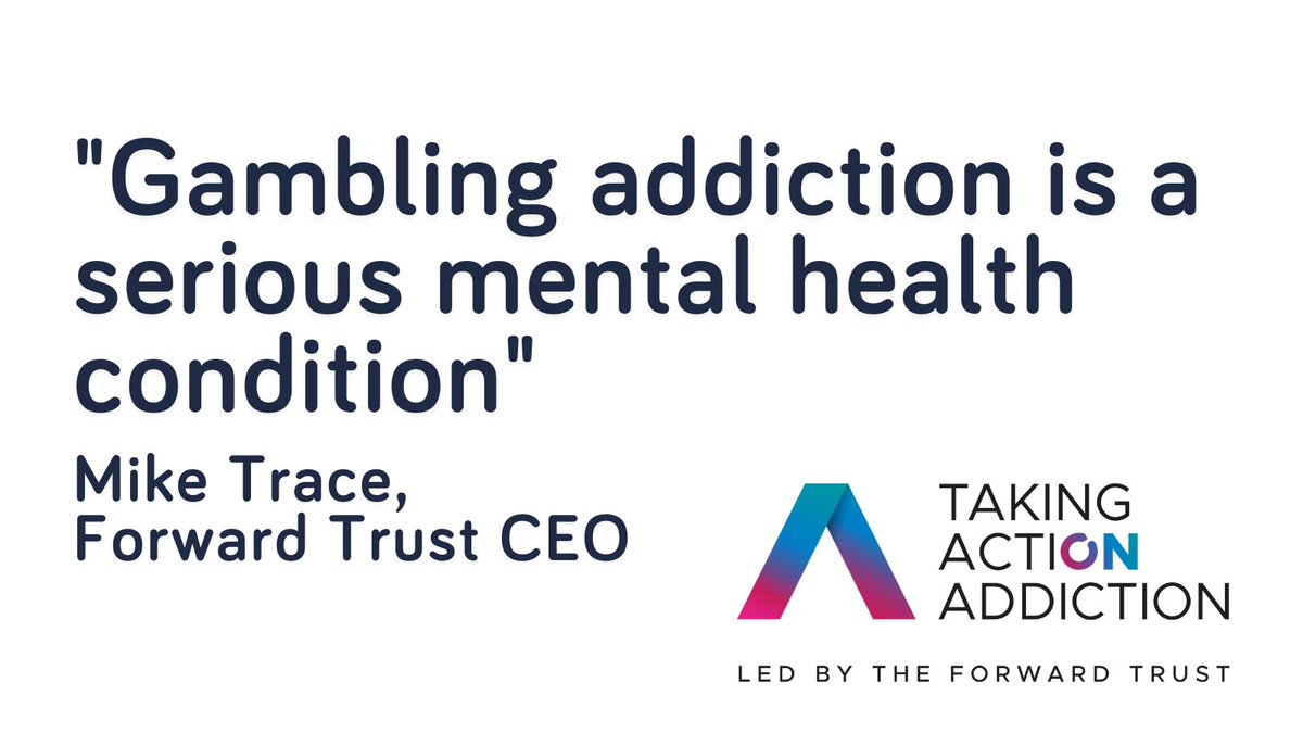 ActionAddiction's tweet photo. Forward Trust CEO Mike Trace responds to Gambling White Paper - The devastating loss of a loved one to gambling addiction is a tragedy that can be averted.
#TakingActionOnAddiction #AddictionIsNotAChoice #RecoveryIsPossible
Read the full response here > https://t.co/ms7RG2YLNw https://t.co/pp7vpgYEVe