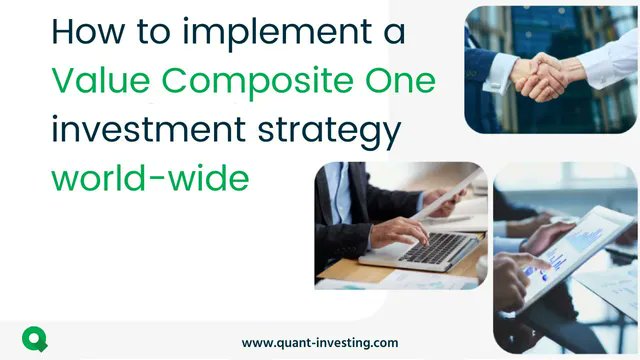 Tim_du_Toit's tweet photo. How and why to implement a Value Composite One investment strategy world-wide
https://t.co/k131UOIfra
#OShaughnessy #WhatWorksonWallStreet #ValueCompositeOne #ValueComposite #InvestmentStrategy #Backtest #QuantitativeInvesting #QuantInvesting #Quant #stockscreener #screener https://t.co/xJS9C5krrv