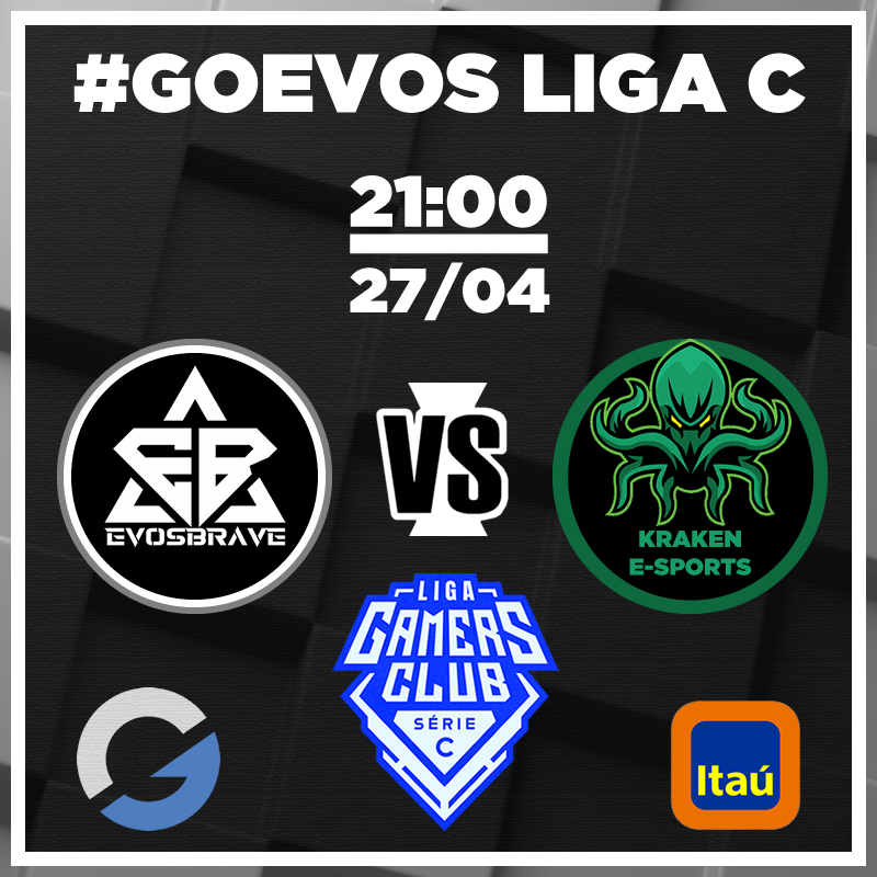 evosbrave's tweet photo. Hoje tem jogo!!!
Pela Série C @GamersClubCS
VERSUS Kraken e-sports
#GoEVOS #GamersClub #CSGO #CS2 #EVOSBRAVE #EVOSSTAR https://t.co/MS5Cxgsgmf