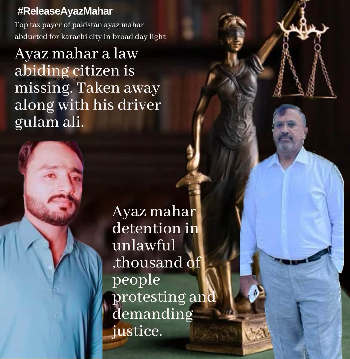 SindhMotors's tweet photo. #JusticeForAyazMahar https://t.co/T2eBzJbr5b