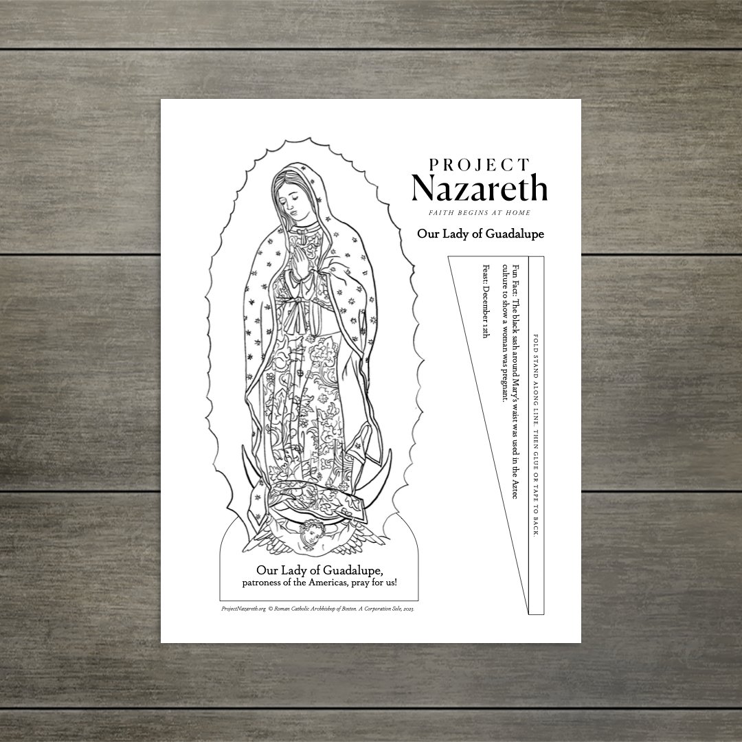 bostoncatholic's tweet photo. Celebrate the Virgin Mary with your kids! Project Nazareth offers five free, downloadable Marian paper statues, inspired by images of Mary from around the world. Give her a crown, share her with others, or add her to your prayer space. https://t.co/1gw3xJBmKU #projectnazareth https://t.co/DVS1hWs1nQ