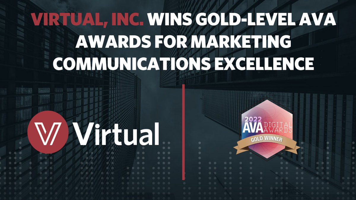 Exciting news! Virtual has been recognized with AVA Digital Awards for #Marketing excellence! We're proud of our team's hard work and dedication to delivering top-notch solutions for our clients. Check out the press release to learn more: bit.ly/3LbCXib 🏆

<a href="/AVA_Awards/">AVA Digital Awards</a>