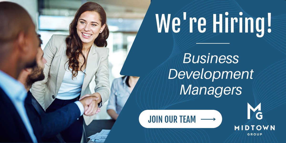 The Midtown Group is looking for a Business Development Manager to search for new business development opportunities and help to grow existing client business. 
Interested? Join our award-winning team & apply today: zurl.co/DVqc

#hiring #BusinessDevelopment