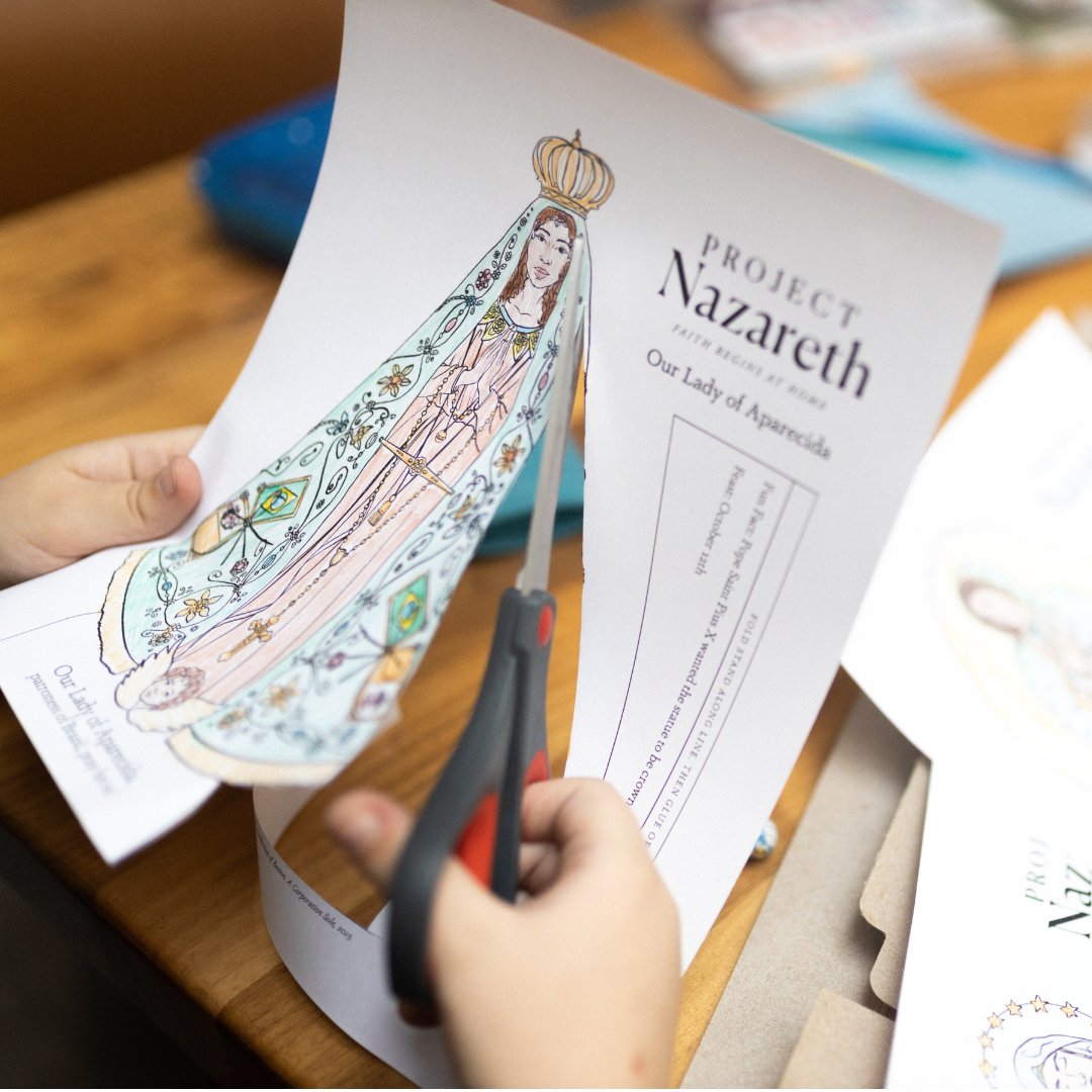 bostoncatholic's tweet photo. Celebrate the Virgin Mary with your kids! Project Nazareth offers five free, downloadable Marian paper statues, inspired by images of Mary from around the world. Give her a crown, share her with others, or add her to your prayer space. https://t.co/1gw3xJBmKU #projectnazareth https://t.co/DVS1hWs1nQ