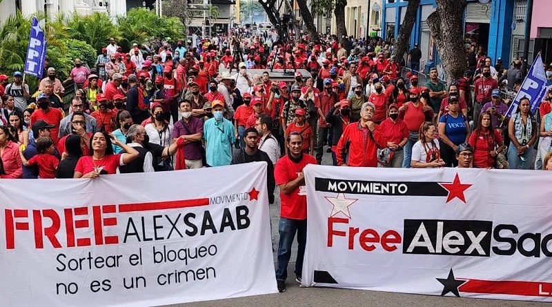 Activistas dentro y fuera de Venezuela volvieron a unir sus voces para exigir la liberación del diplomático Alex Saab y pedir el cese de las medidas coercitivas unilaterales contra la nación latinoamericana. @StateDept @WhiteHouse #FreeAlexSaab #LevantenElBloqueoYa
